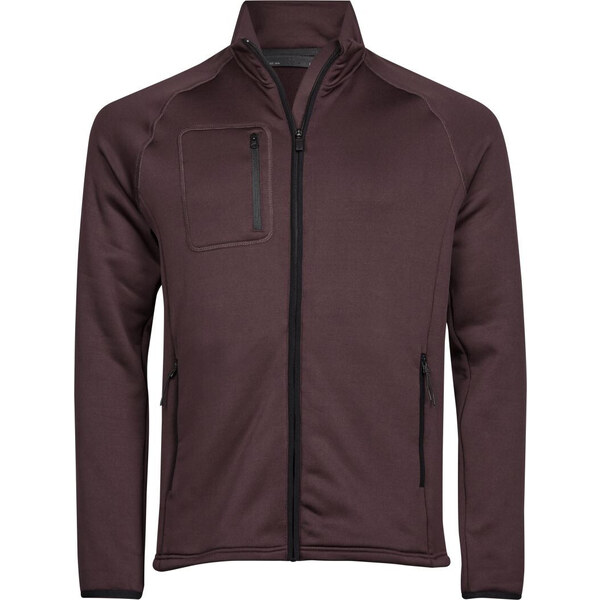 Pánska elastická fleecová bunda s hladkým povrchom Tee Jays 62678024