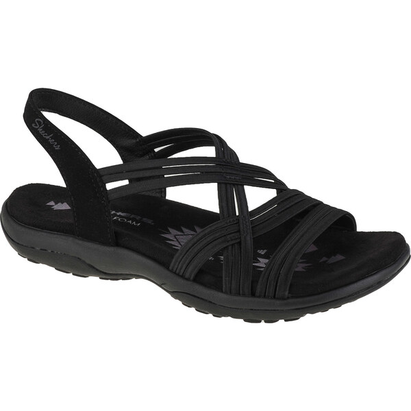 Čierne dámske sandále Skechers Reggae Slim Simply Stretch Sandals 57584836