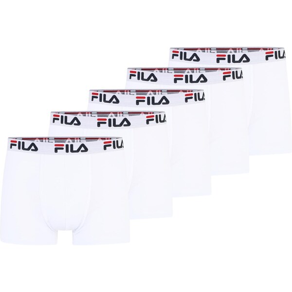 FILA Boxerky svetlosivá / červená / čierna / biela 43255956