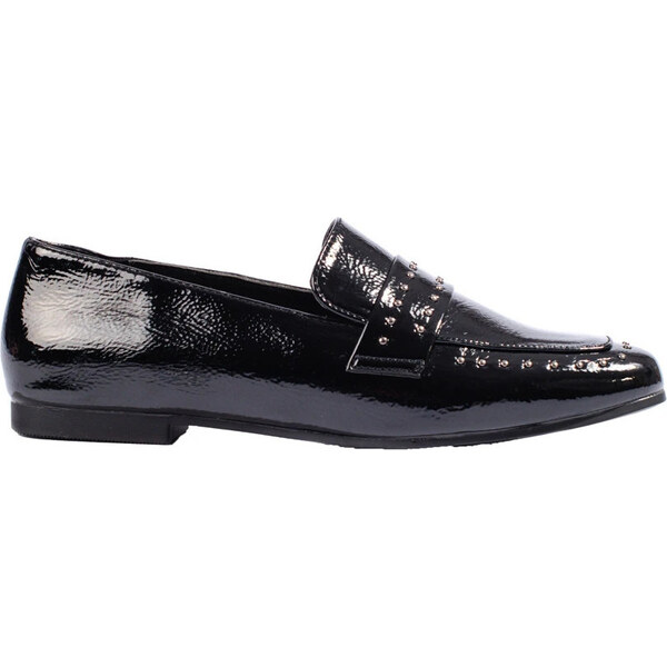 SHELOVET ČIERNE LAKOVANÉ MOKASÍNY 210021B 66146239