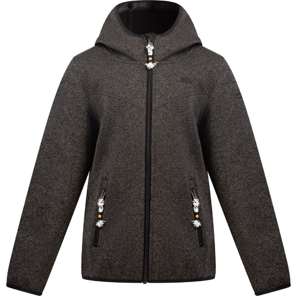 Schmuddelwedda Flisová bunda sivá melírovaná 54244391