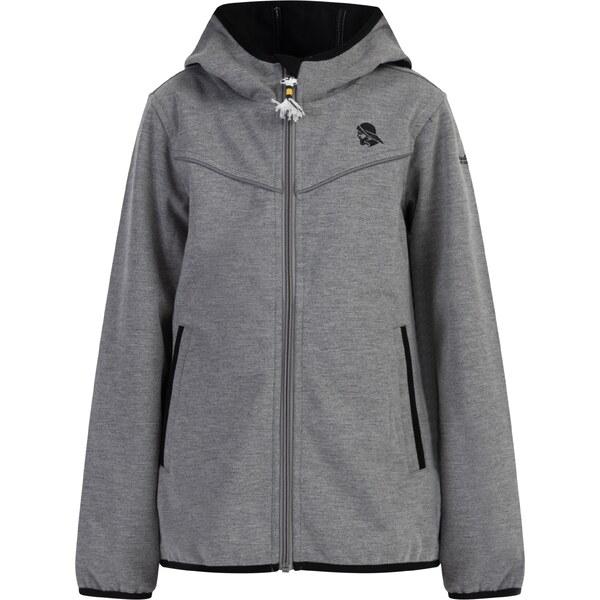 Schmuddelwedda Outdoorová bunda sivá melírovaná / čierna 54246526