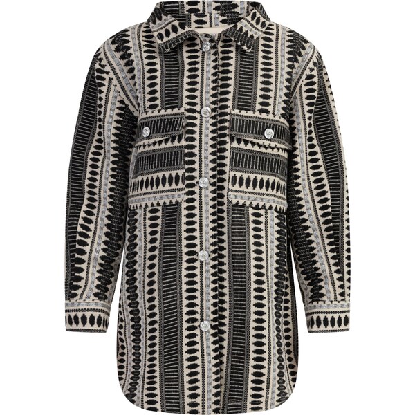 IZIA Prechodná bunda čierna / strieborná / biela ako vlna 54247399