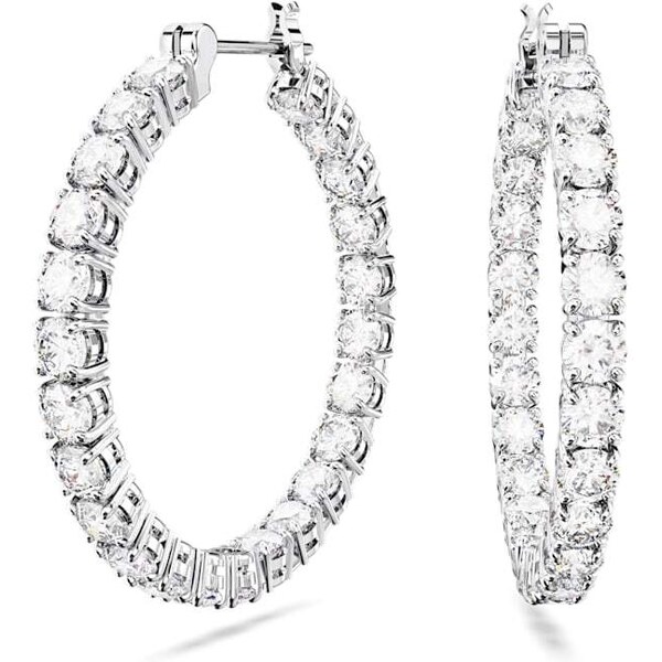 Swarovski Luxusné kruhové náušnice so zirkónmi Matrix 5647715 66584501