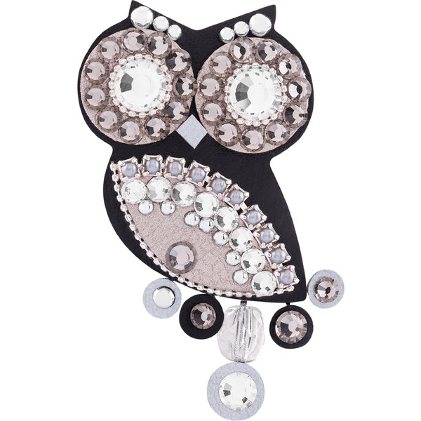 Sovičky Originálna malá brošňa čierna Sovička 66596100