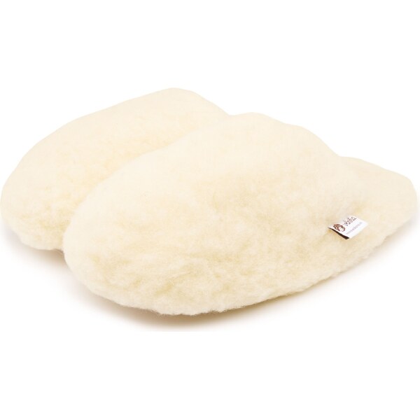 Vlnka TV papuče z ovčej vlny prírodná veľkosti obuvi - dospelí 49-50 65061851