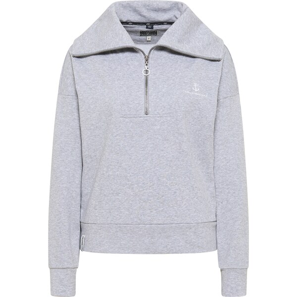 DreiMaster Maritim Mikina Bridgeport sivá melírovaná 54236859