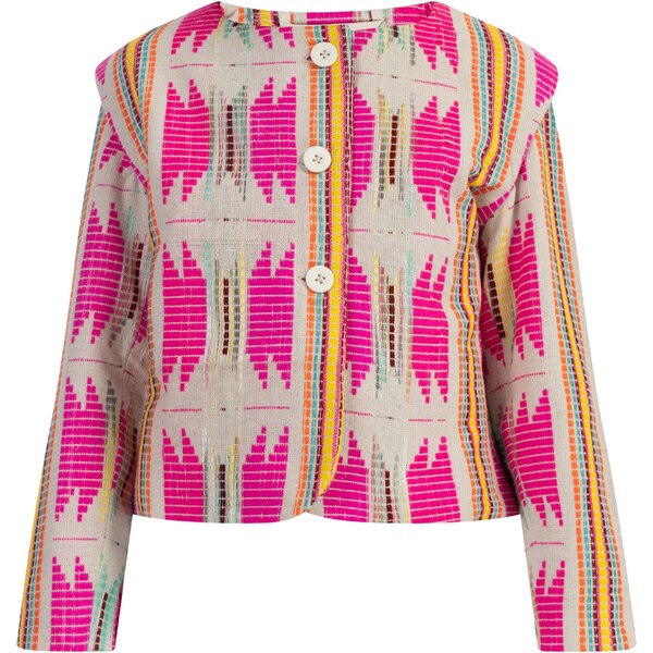 IZIA Prechodná bunda horčicová / sivá / zelená / ružová 54247277