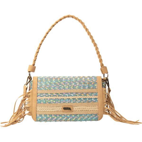 IZIA Taška cez rameno farba ťavej srsti / tyrkysová / svetlozelená / 54248028