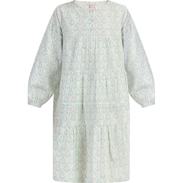 IZIA Šaty tyrkysová / zlatá / prírodná biela 54248612