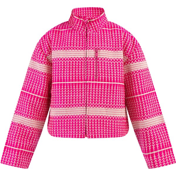 myMo KIDS Prechodná bunda ružová / biela ako vlna 54248937