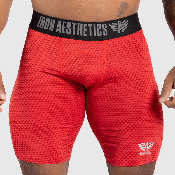 Funkčné šortky Iron Aesthetics Evolution, červené 43265302