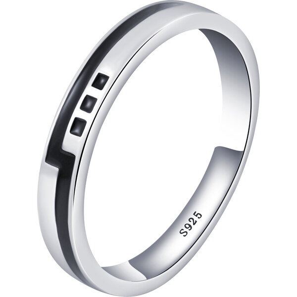 Olivie Pánsky strieborný prsteň ENAMEL 7454 43282162