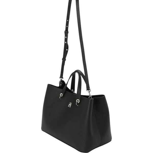 TOMMY HILFIGER Shopper čierna / strieborná 43280687