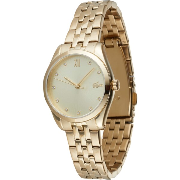 LACOSTE Analógové hodinky TUILERIE nebielená / zlatá / priehľadná 43910905