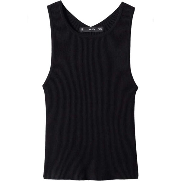 MANGO Top Pasi čierna 54251030