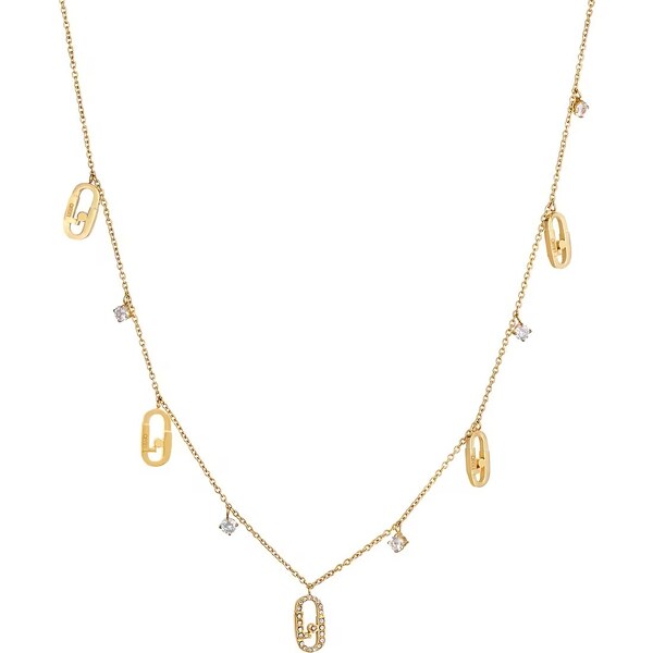 Liu Jo Slušivý pozlátený náhrdelník s príveskami Identity LJ1954 66591317