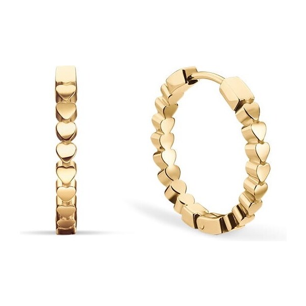 Bering Pozlátené kruhy so srdiečkami Arctic Symphony 732-20-05 66587465