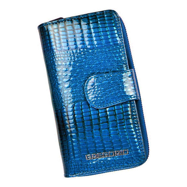 Gregorio GF116-2 modrá kožená peňaženka na karty 43281563