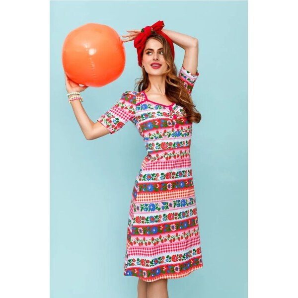 Tante Betsy Lola vzorované šaty 43308859