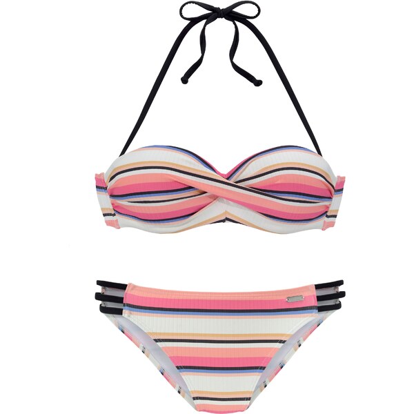 VENICE BEACH Bikiny krémová / oranžová / koralová / čierna 54250283