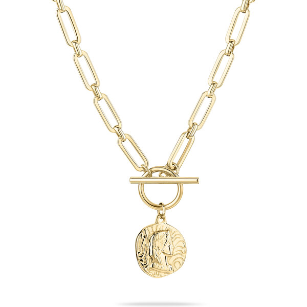 Tamaris Moderný pozlátený náhrdelník s mincou Coins TJ-0439-N-45 66592863