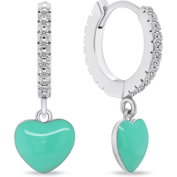 Brilio Silver Romantické strieborné náušnice Srdiečko EA761WG 66590509