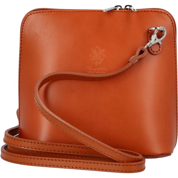 Dámska kožená crossbody kabelka koňaková - ItalY Hannah koňak 42125658