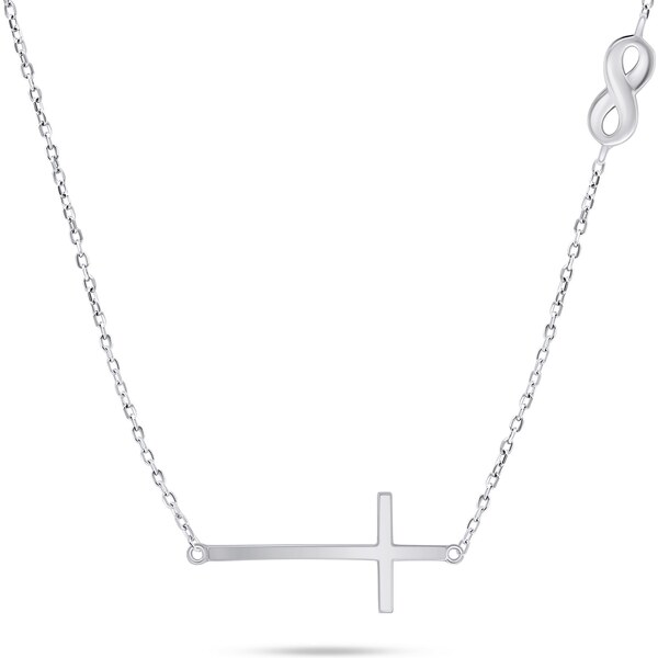 Brilio Silver Dámsky strieborný náhrdelník s krížom NCL89W 66594830