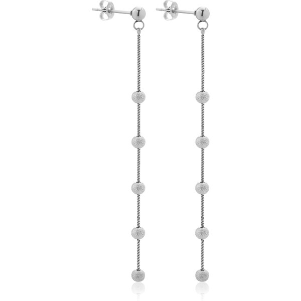 Troli Dlhé oceľové náušnice s korálkami VAAXF351S 67027014
