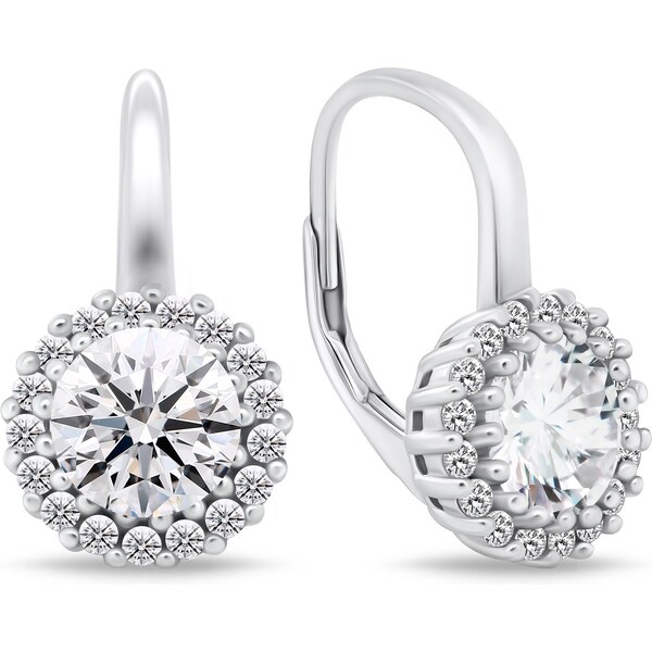 Brilio Silver Pôvabné strieborné náušnice s čírymi zirkónmi EA746W 66585052