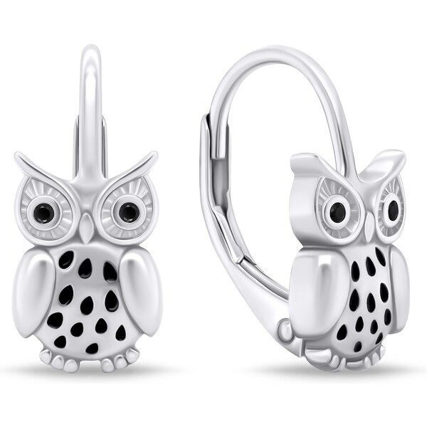 Brilio Silver Hravé strieborné visiace náušnice Sovičky EA748WBC 66591894