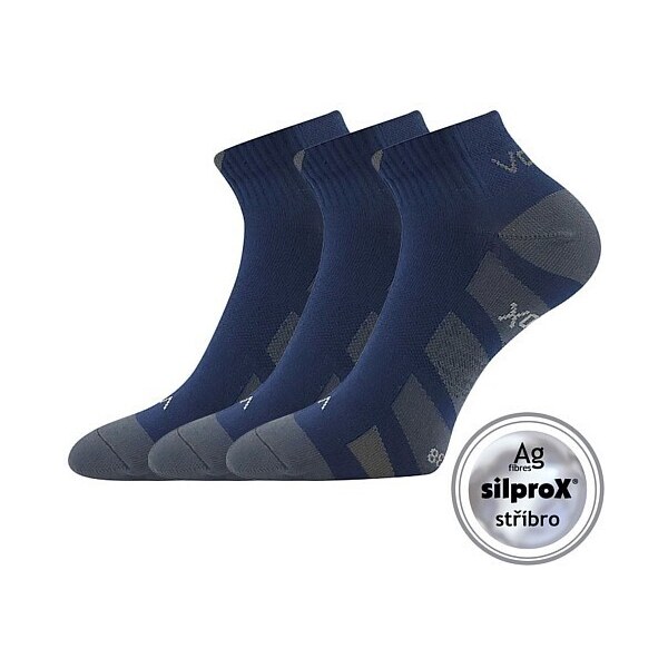 GASTM členkové športové ponožky so striebrom VoXX Tm. modrá 39-42 3 47518015