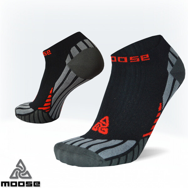 INSIDER NEW športové členkové ponožky Moose Čierna XS 1 pár 47518028
