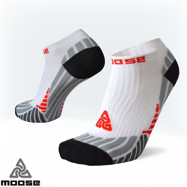 INSIDER NEW športové členkové ponožky Moose Biela XS 1 pár 43397609