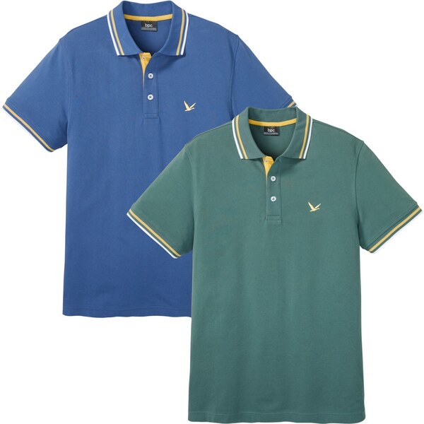 bonprix Polo tričko, piké, z čistej bavlny (2 ks v balení), farba 48386653