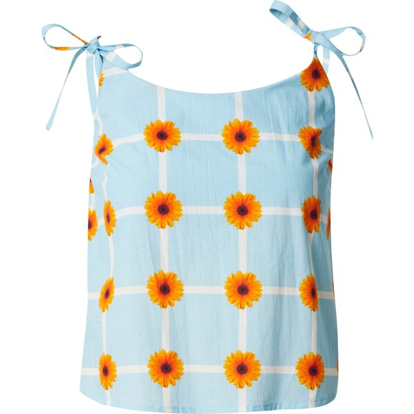 NÜMPH Blúzka WIGA svetlomodrá / oranžová / biela 54631474