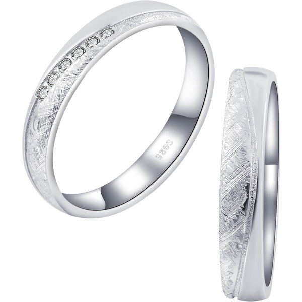 Olivie Snubný strieborný prsteň SILVERBOND 7478 43434424