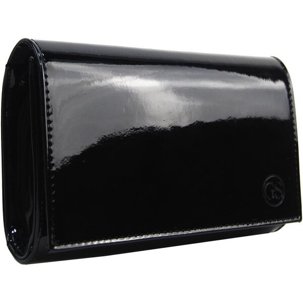 Dámska listová kabelka SP105 čierny lak GROSSO 43587705