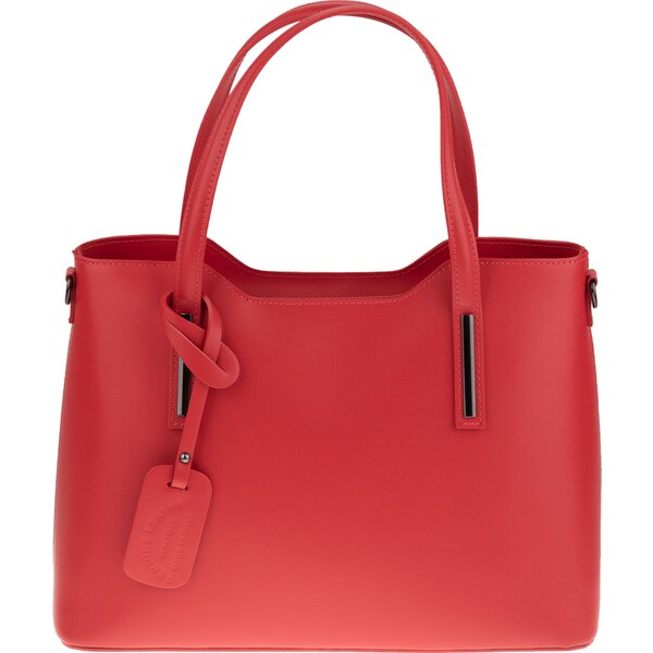 Červená kožená talianska kabelka Isidora Rossa Chiara NovaKabelka.sk 43419950