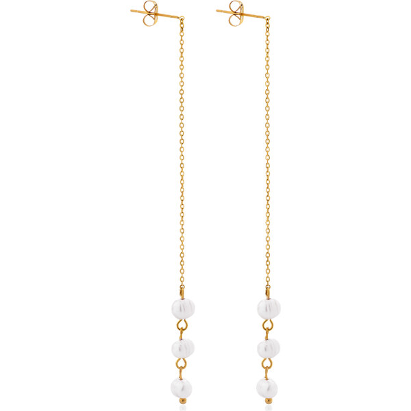 Troli Dlhé pozlátené náušnice s pravými perlami VAAJDE2023196G 67018432
