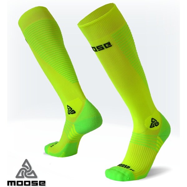 COMPRESS DRIVE NEW kompresné podkolienky Moose Žltá XS 1 pár 47518040
