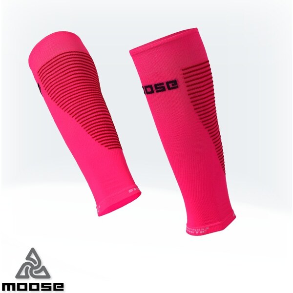 COMPRESS KINETIC NEW kompresné návleky na lýtko Moose Růžová XS 1 pár 47518034