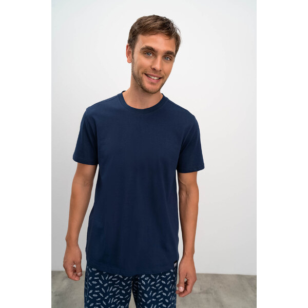 Pánske tričko 16850 tmavo modré - Vamp 43578150