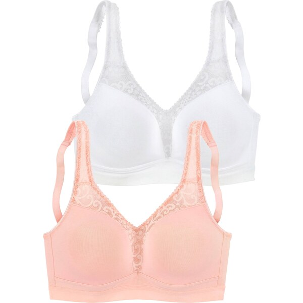 PETITE FLEUR Podprsenka ružová / biela 54248963