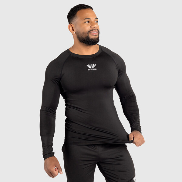 Funkčné tričko s dlhým rukávom Iron Aesthetics Reflective, čierne 43265309