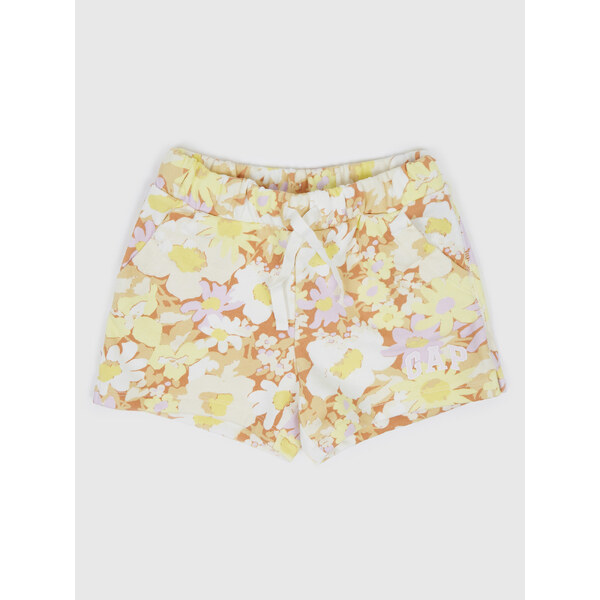 Oranžové dievčenské kvetované kraťasy GAP 50568723
