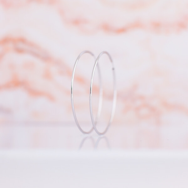 Lillian Vassago Zlaté náušnice kruhy 6 cm LLV31-GER017 46723540