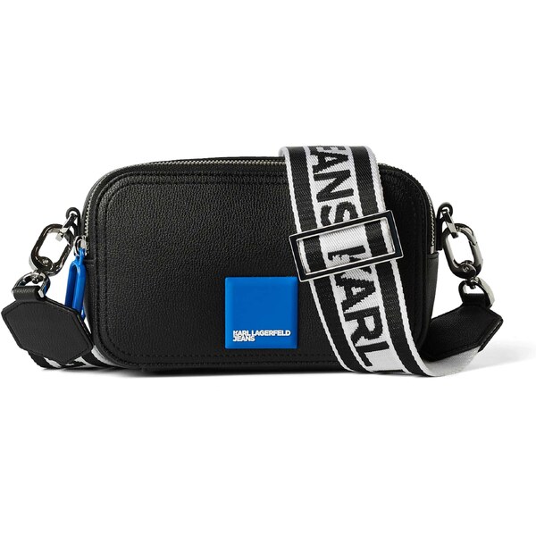 KARL LAGERFELD JEANS Taška cez rameno čierna / biela 54249834