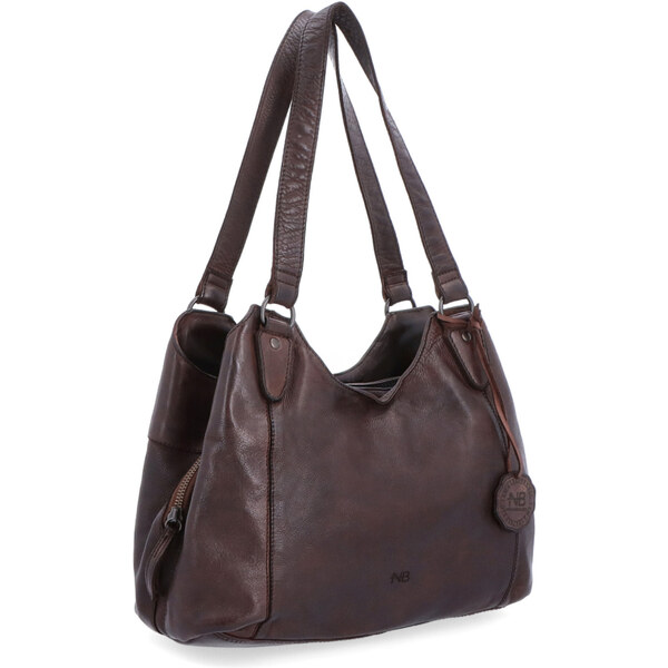Kožená kabelka cez rameno Noelia Bolger hnedá NB 2088 H 47092296